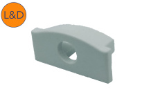 Accessoire bouchon avec trou pour profil ruban blanc IP20