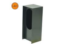 Potelet double noir mat 9005