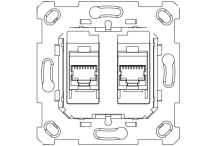 Zennio ZS55 - mécanisme prise RJ 45 double- 8300037-8300047