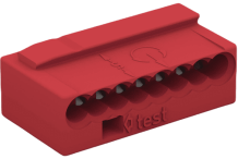Wago 243-808 Connecteur rouge 8 trous BUS KNX