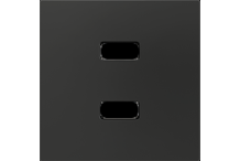 Zennio ZS55.Enjoliveur/Cache pour mécanisme USB double 55 x 55 mm - 830000805- 830000806 - 830000809