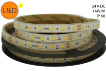Ruban LED Blanc chaud IP68 14W/m