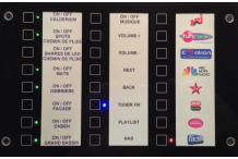 JUNG Mini-tableau de supervision IP54 KNX à voyants - MBT2424SW
